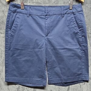 J. Crew Women's Deep Blue Bermuda Shorts